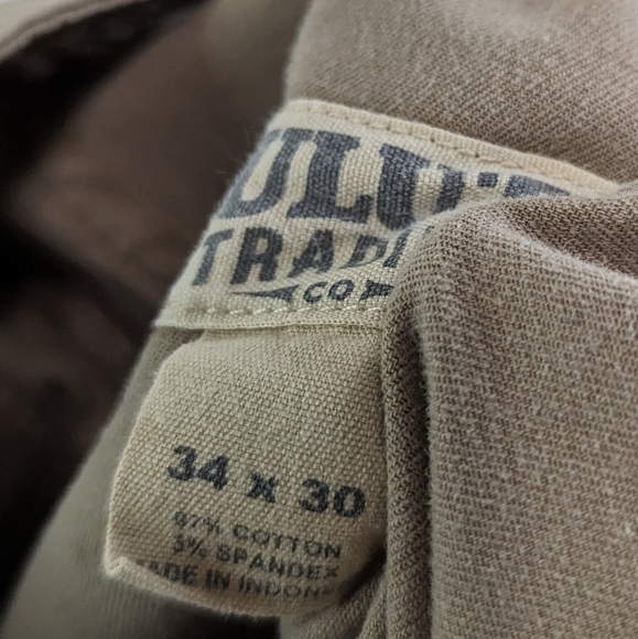 Duluth Pants Mens 34X30 Flex Ballroom Khakis Brown Tan Beige 36310 - Picture 4 of 16